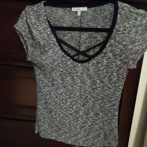 Charlotte Russe gray top